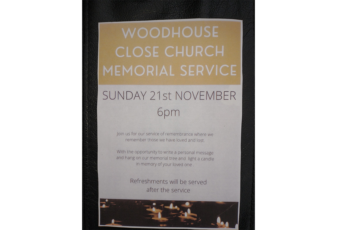 Memorial Service next Sunday
